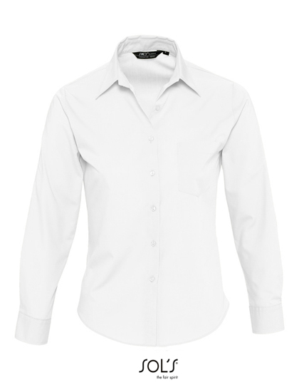 Popeline-Blouse Executive Long Sleeve – 65% Polyester / 35% Baumwolle