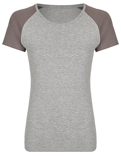 my mate - Ladies' Tee – Uni Farben: 95% Baumwolle / 5% Elasthan; Heather Farben: 60% Baumwolle / 35% Polyester / 5% Elasthan; Heather Grey: 80% Baumwolle / 15% Viskose / 5% Elasthan