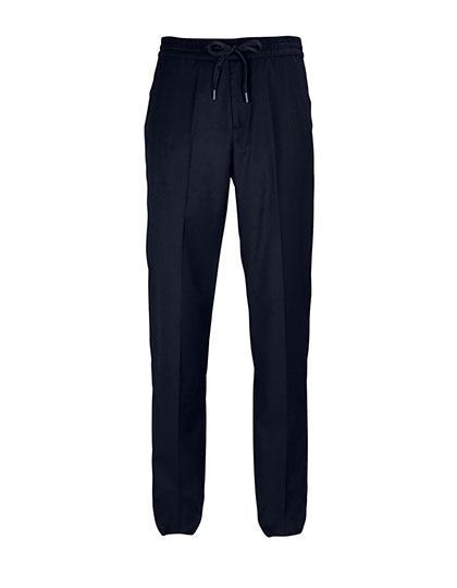 Men's Elasticated Waist Suit Trousers Germain – 66% Polyester / 34% Viskose