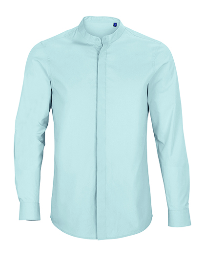 Men's Mao Collar Shirt Bart – 60% Baumwolle / 40% Polyester