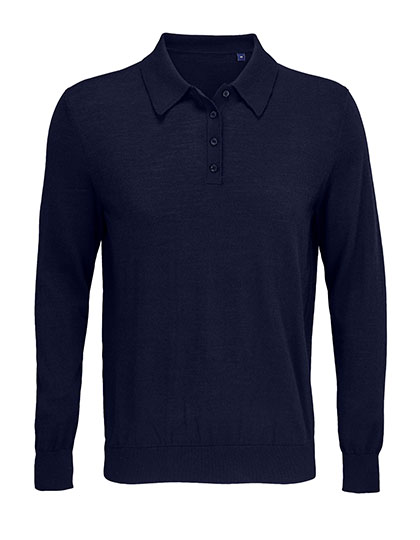 Men's Polo Collar Sweater Stefan – 50% Wolle / 50% Polyester