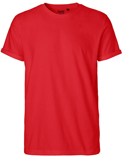 Men's Roll Up Sleeve T-Shirt – 100% Baumwolle