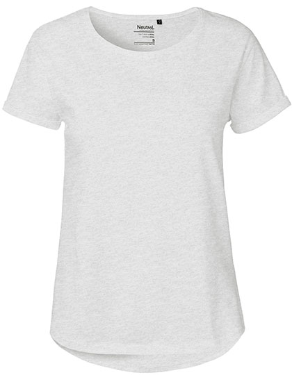 Ladies' Roll Up Sleeve T-Shirt – 100% Baumwolle