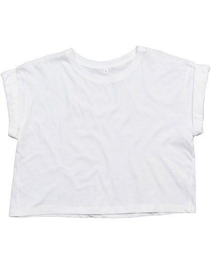 Women's Crop Top T – 100% Baumwolle (Heather Grey Melange: 85% Baumwolle / 15% Polyester)