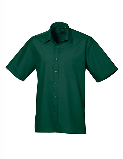 Men's Poplin Short Sleeve Shirt – 65% Polyester / 35% Baumwolle