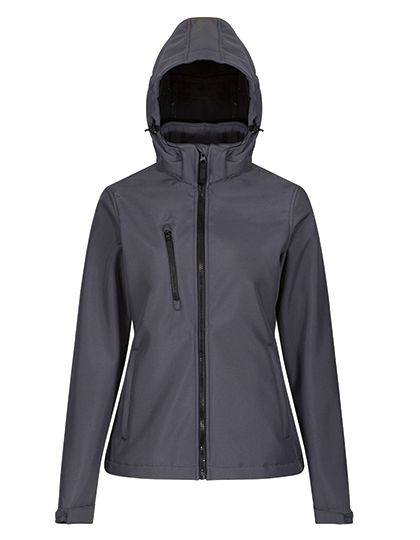 Women's Venturer 3-Layer Printable Hooded Softshell Jacket – 100% Polyester