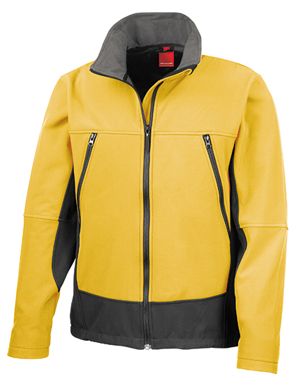 Activity Softshell Jacket – Außen: 93% Polyester / 7% Elasthan, Mittelschicht: 100% Polyurethan, Innen: 100% Polyester