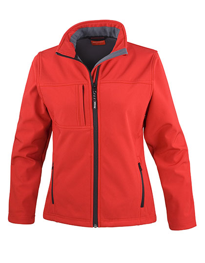 Women's Recycled 3-Layer Classic Softshell Jacket – Außen: 93% Polyester / 7% Elasthan, Mittelschicht: 100% Polyurethan, Innen: 100% Polyester