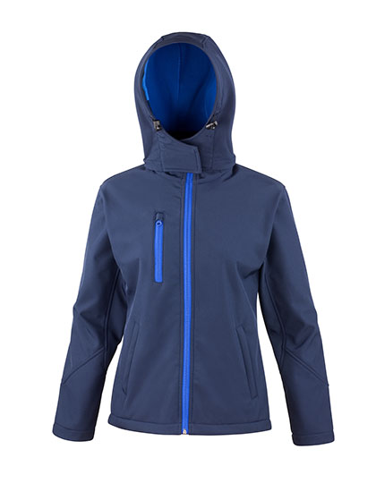 Women's TX Performance Hooded Soft Shell Jacket – Außen: 93% Polyester / 7% Elasthan, Innen: 100% Polyester