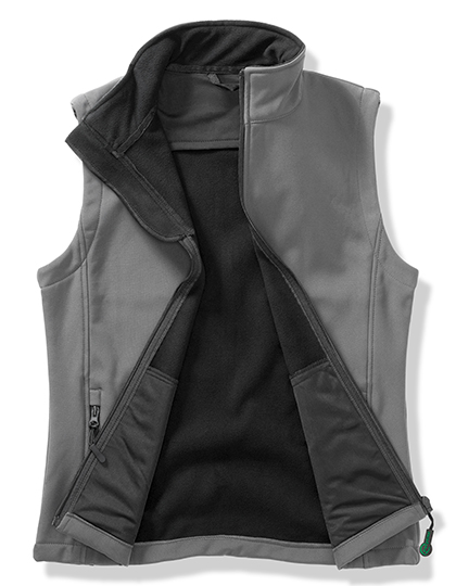 Men's Printable Softshell Bodywarmer with Recycled Fleece Inner – 100% Polyester