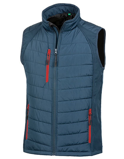 Recycled Compass Padded Softshell Gilet – 100% Polyester