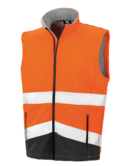 Printable Safety Softshell Gilet – 100% Polyester