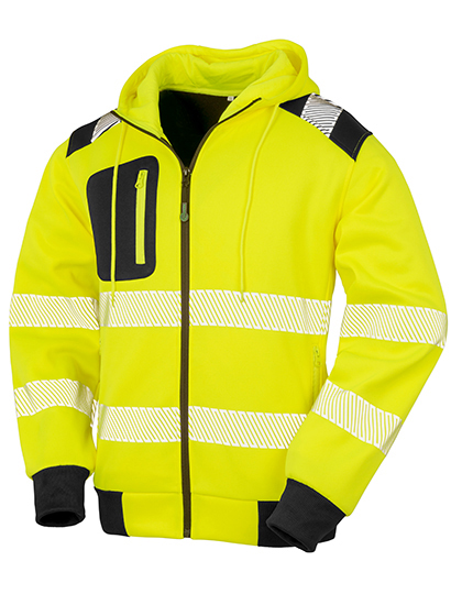 Recycled Zipped Safety Hoody – 100% Polyester