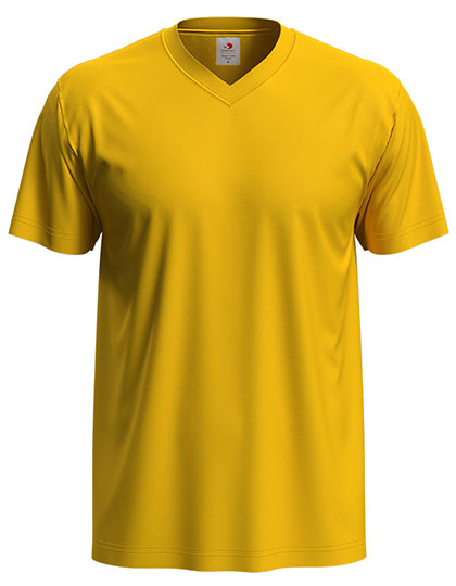 Classic-T V-Neck – 100% Baumwolle (Grey Heather: 85% Baumwolle / 15% Viskose)
