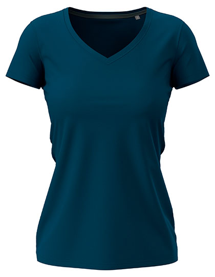 Stretch-T V-Neck Women – 95% Baumwolle / 5% Elasthan