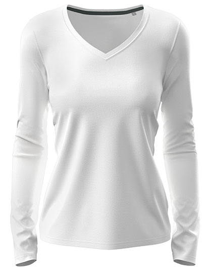 Stretch Long Sleeve Women – 95% Baumwolle / 5% Elasthan (Grey Heather: 82% Baumwolle / 14% Viskose / 4% Elasthan)