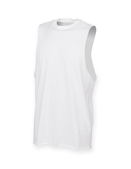 Men's High Neck Slash Armhole Vest – 60% Baumwolle / 40% Polyester (Heather Grey: 85% Baumwolle / 15% Viskose)