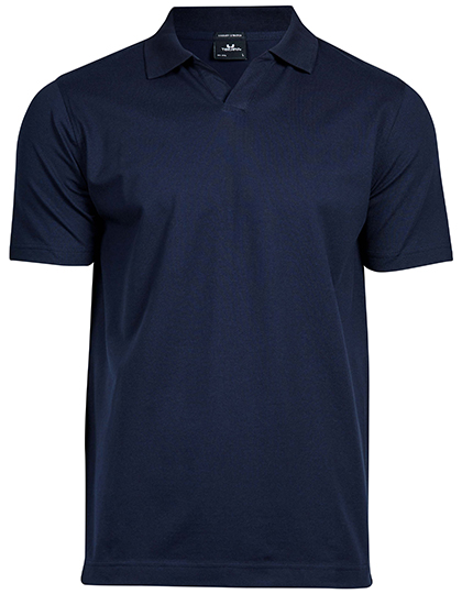 Luxury Stretch V-Neck Polo – 95% Baumwolle / 5% Elasthan