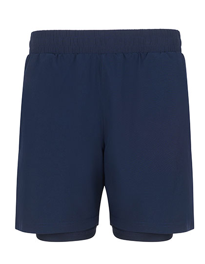 Men's Double Layer Sports Short – Außen: 90% Polyester / 10% Elasthan, Futter: 88% Polyester / 12% Elasthan