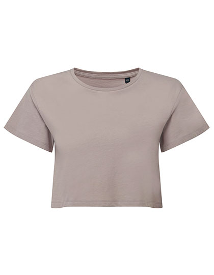 Women's Crop Top – 100% Baumwolle (Heather Grey: 90% Baumwolle / 10% Viskose)