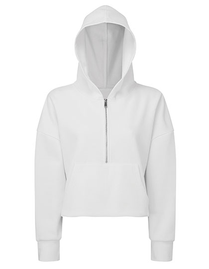 Women's Half Zip Hoodie – 60% Baumwolle / 40% Polyester (Heather Grey: 90% Baumwolle / 10% Viskose)