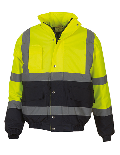 Hi-Vis Two-Tone Bomber Jacket – 100% Polyester