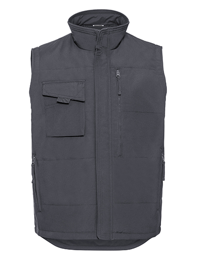 Heavy Duty Workwear Gilet – Außen: 65% Polyester / 35% Baumwolle, Innen: 100% Polyester