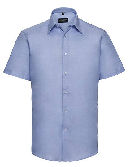 Men's Short Sleeve Tailored Oxford Shirt – 70% Baumwolle / 30% Polyester