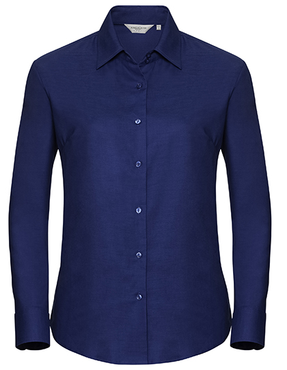 Ladies' Long Sleeve Tailored Oxford Shirt – 70% Baumwolle / 30% Polyester
